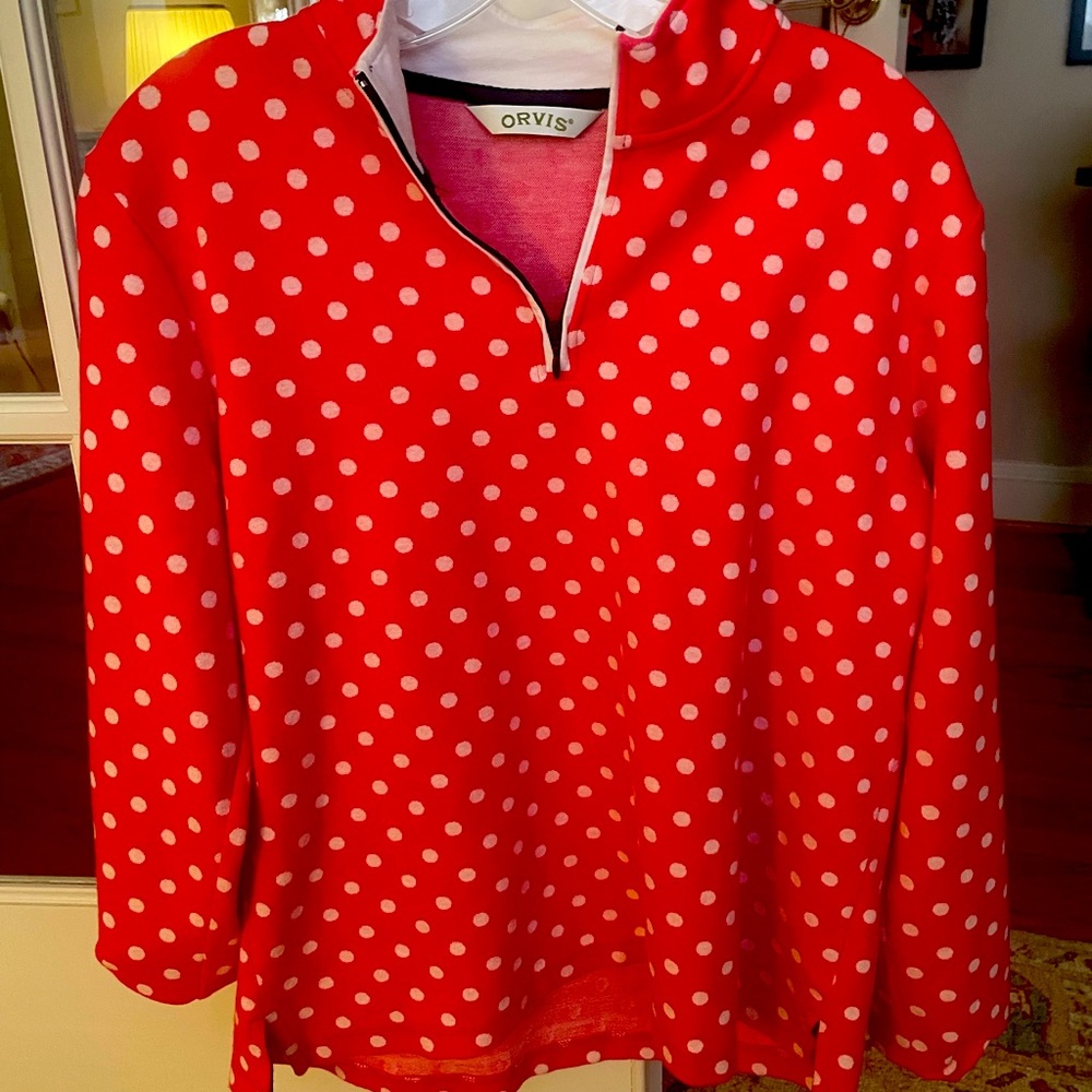 Womans Orvis fleece pullover Large